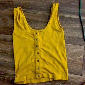 Mustard yellow tank